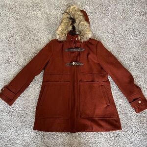 Coffeeshop New York Emmalise Hooded Wool Blend Coat